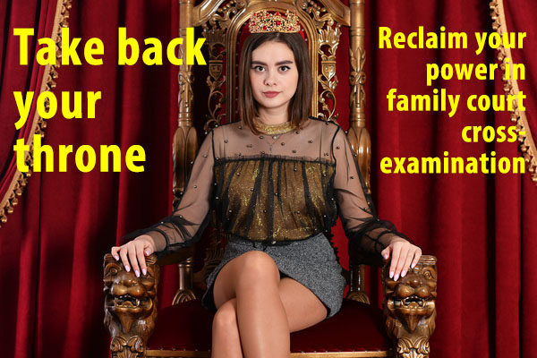 Portrait Of A Queen Sitting On Throne Take back your throne